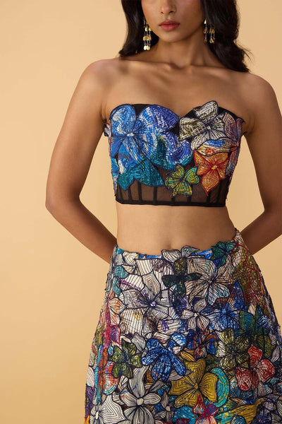 Saaksha & Kinni Larissa Corset Blouse indian designer wear online shopping melange singapore 