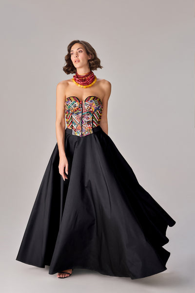 Saaksha & Kinni Lucy Skirt Black indian designer wear online shopping melange singapore
