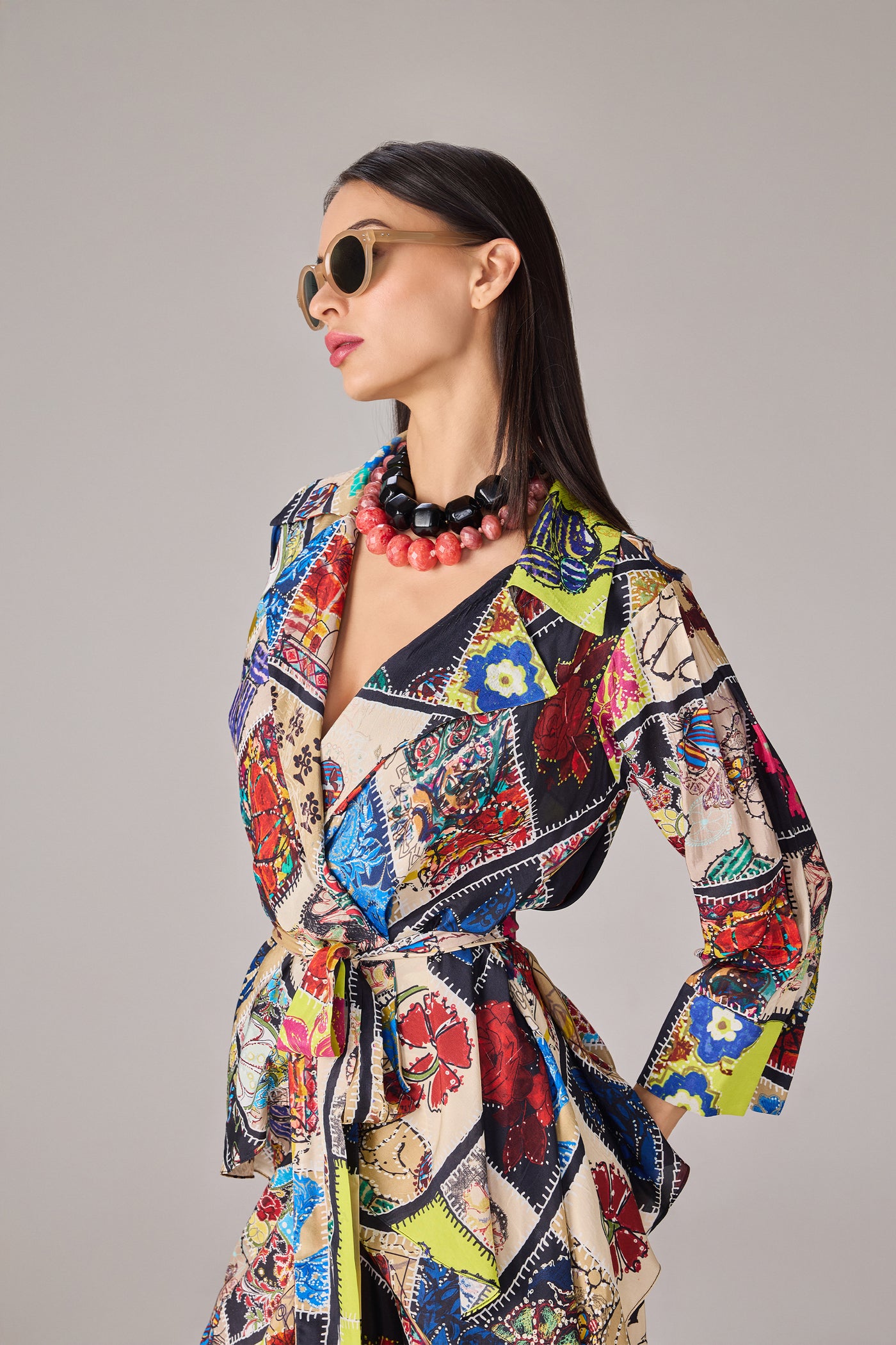 Saaksha & Kinni Malaika Blouse indian designer wear online shopping melange singapore