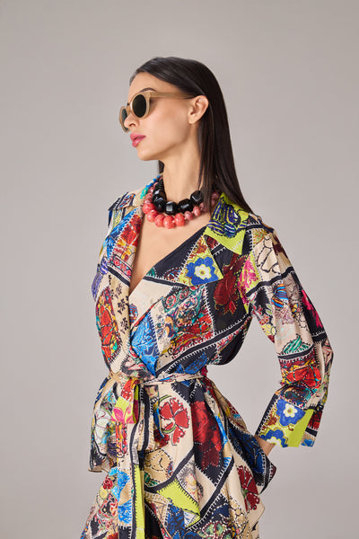 Saaksha & Kinni Malaika Blouse indian designer wear online shopping melange singapore