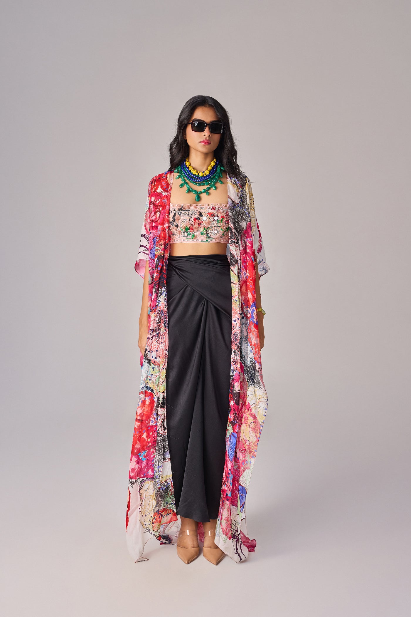 Saaksha & Kinni Malaika Bustier indian designer wear online shopping melange singapore
