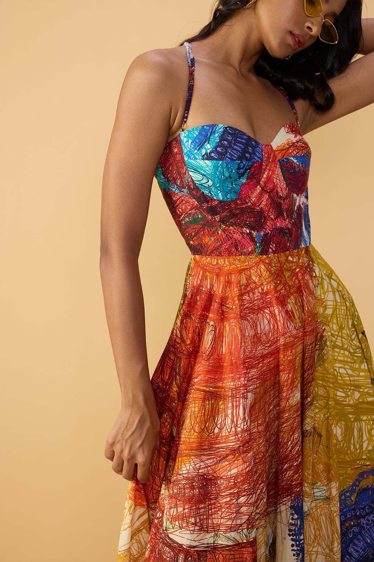 Saaksha & Kinni Marilyn Dress indian designer wear online shopping melange singapore 