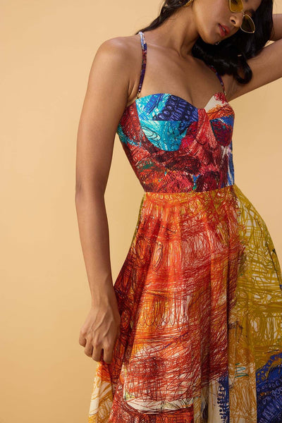 Saaksha & Kinni Marilyn Dress indian designer wear online shopping melange singapore 