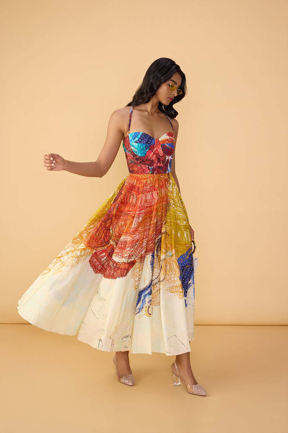 Saaksha & Kinni Marilyn Dress indian designer wear online shopping melange singapore 