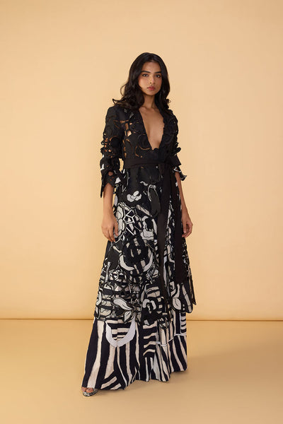 Saaksha & Kinni Mel Trench indian designer wear online shopping melange singapore 