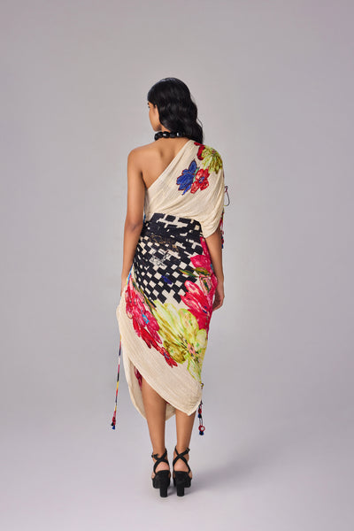 Saaksha & Kinni Mira Dress Multi indian designer wear online shopping melange singapore
