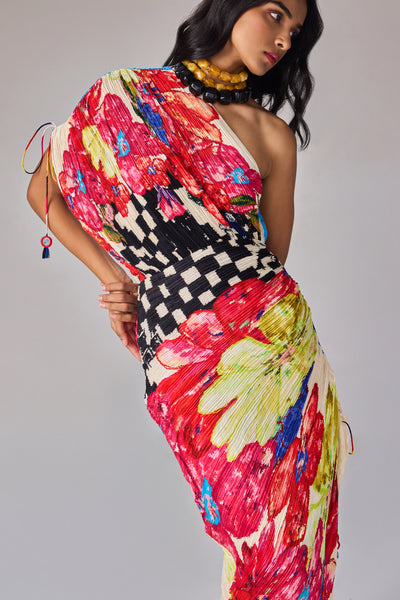 Saaksha & Kinni Mira Dress Multi indian designer wear online shopping melange singapore
