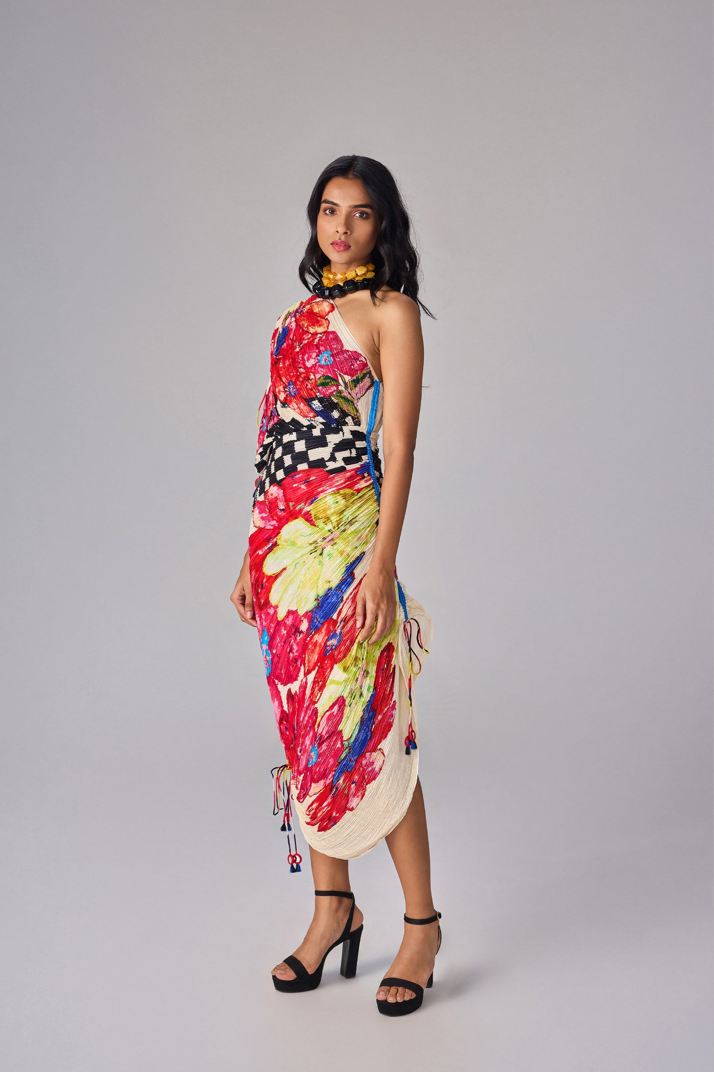 Saaksha & Kinni Mira Dress Multi indian designer wear online shopping melange singapore
