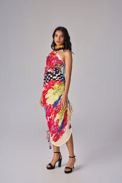 Saaksha & Kinni Mira Dress Multi indian designer wear online shopping melange singapore
