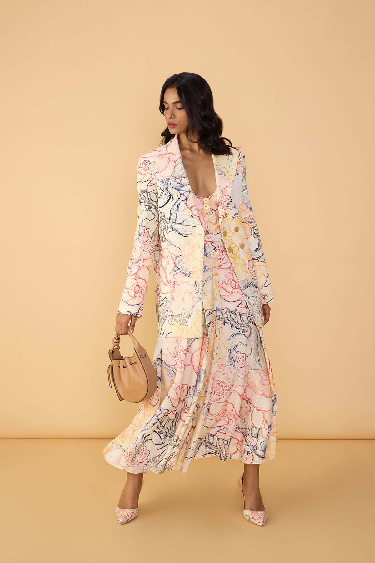 Saaksha & Kinni Miranda Blazer indian designer wear online shopping melange singapore 