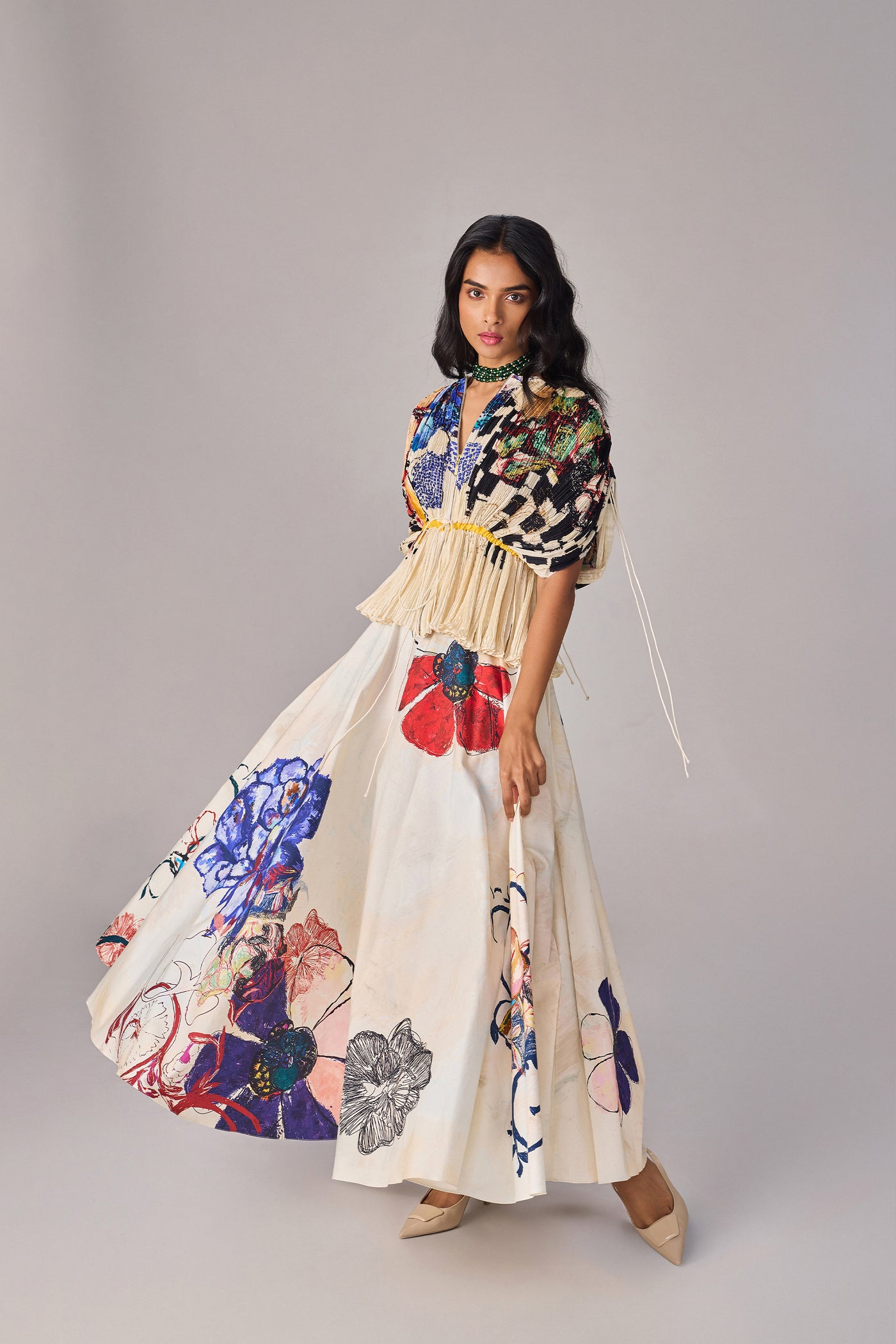 Saaksha & Kinni Monica Blouse indian designer wear online shopping melange singapore
