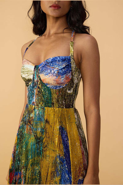 Saaksha & Kinni Multi Kiara Dress indian designer wear online shopping melange singapore 