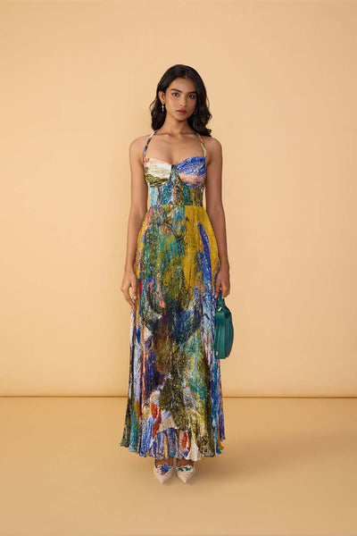 Saaksha & Kinni Multi Kiara Dress indian designer wear online shopping melange singapore 