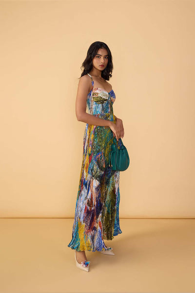 Saaksha & Kinni Multi Kiara Dress indian designer wear online shopping melange singapore 