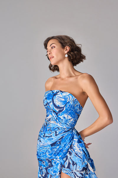 Saaksha & Kinni Ocean Dress indian designer wear online shopping melange singapore