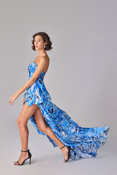 Saaksha & Kinni Ocean Dress indian designer wear online shopping melange singapore