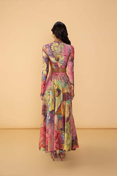 Saaksha & Kinni Peony Skirt indian designer wear online shopping melange singapore