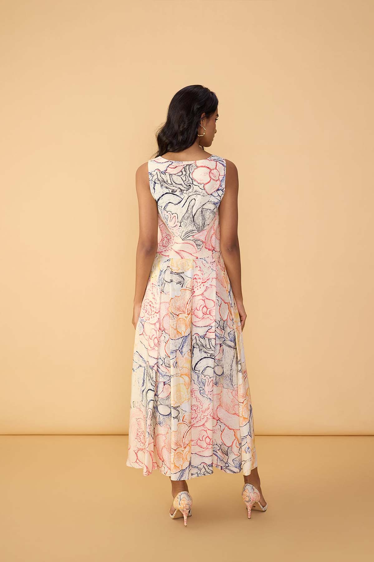 Saaksha & Kinni Polina Trousers Multi indian designer wear online shopping melange singapore