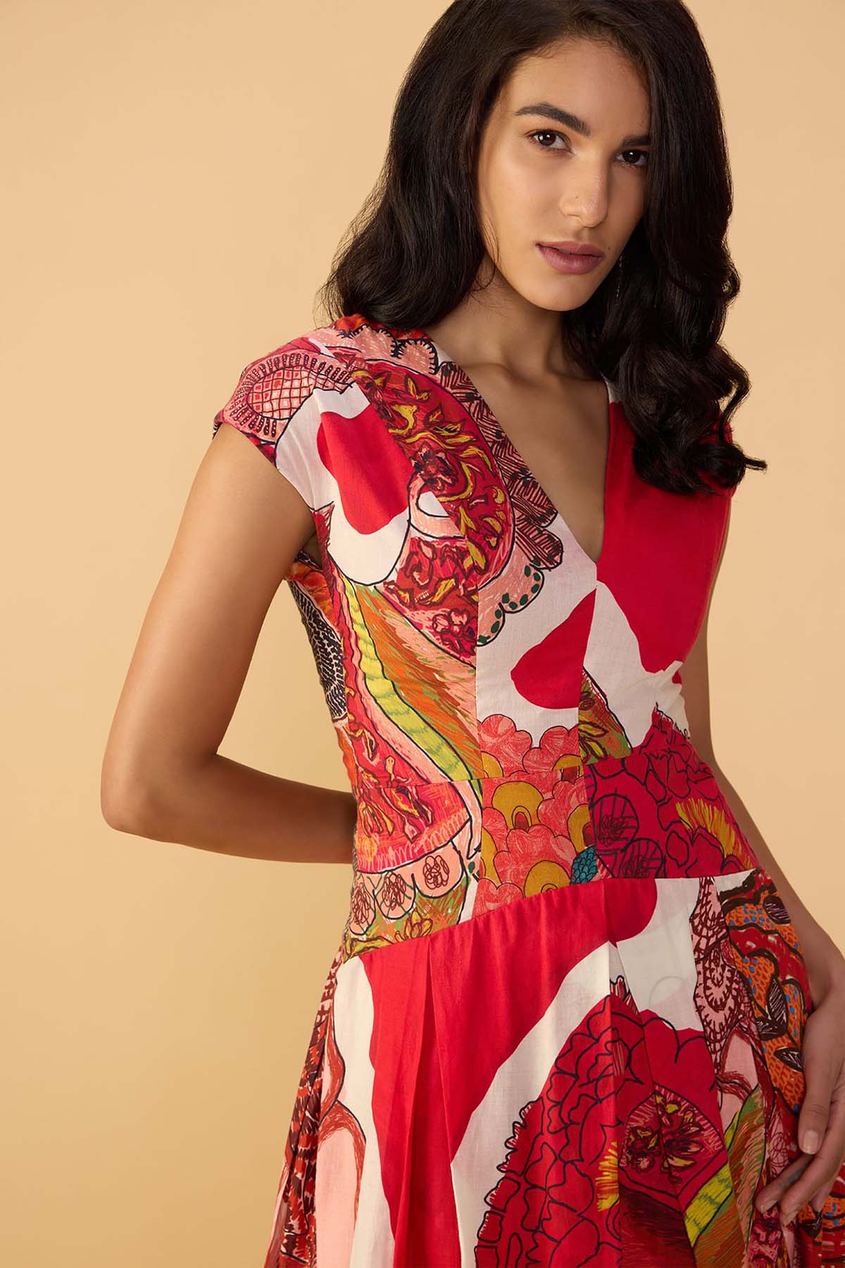 Saaksha & Kinni Ramie Dress indian designer wear online shopping melange singapore 