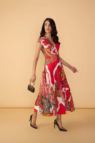 Saaksha & Kinni Ramie Dress indian designer wear online shopping melange singapore 