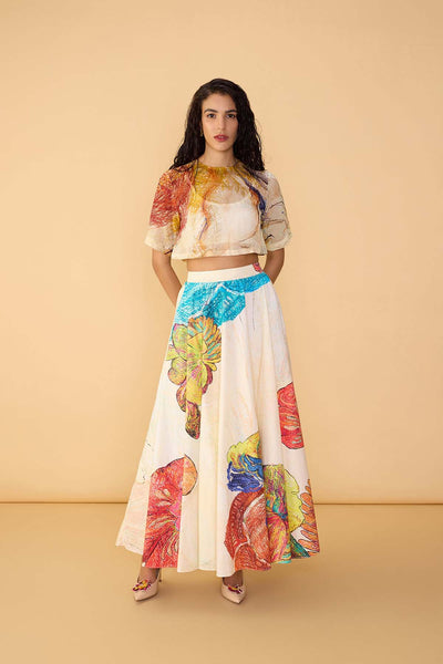 Saaksha & Kinni Rosetta Blouse indian designer wear online shopping melange singapore 