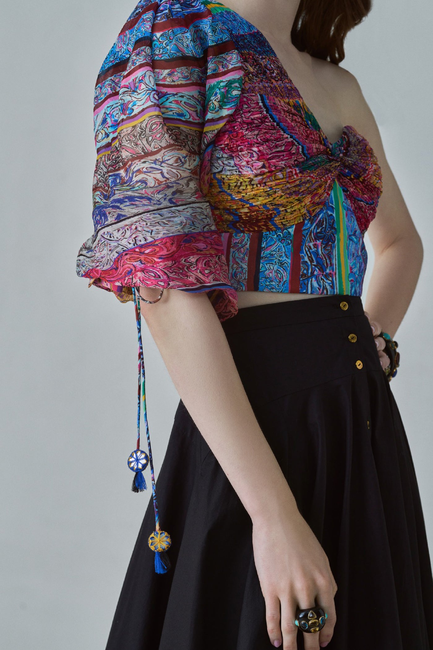Saaksha & Kinni Rosie Blouse indian designer wear online shopping melange singapore
