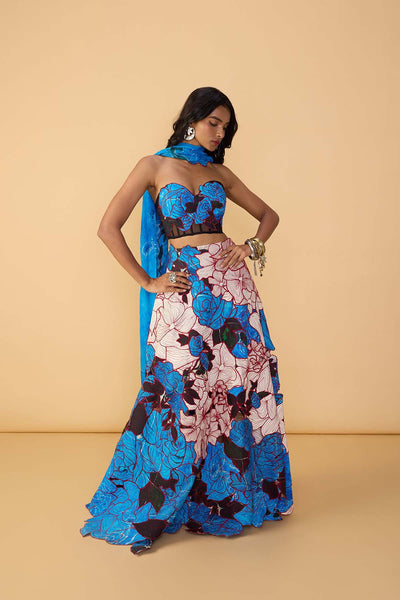Saaksha & Kinni Sachi Lehenga Skirt indian designer wear online shopping melange singapore 