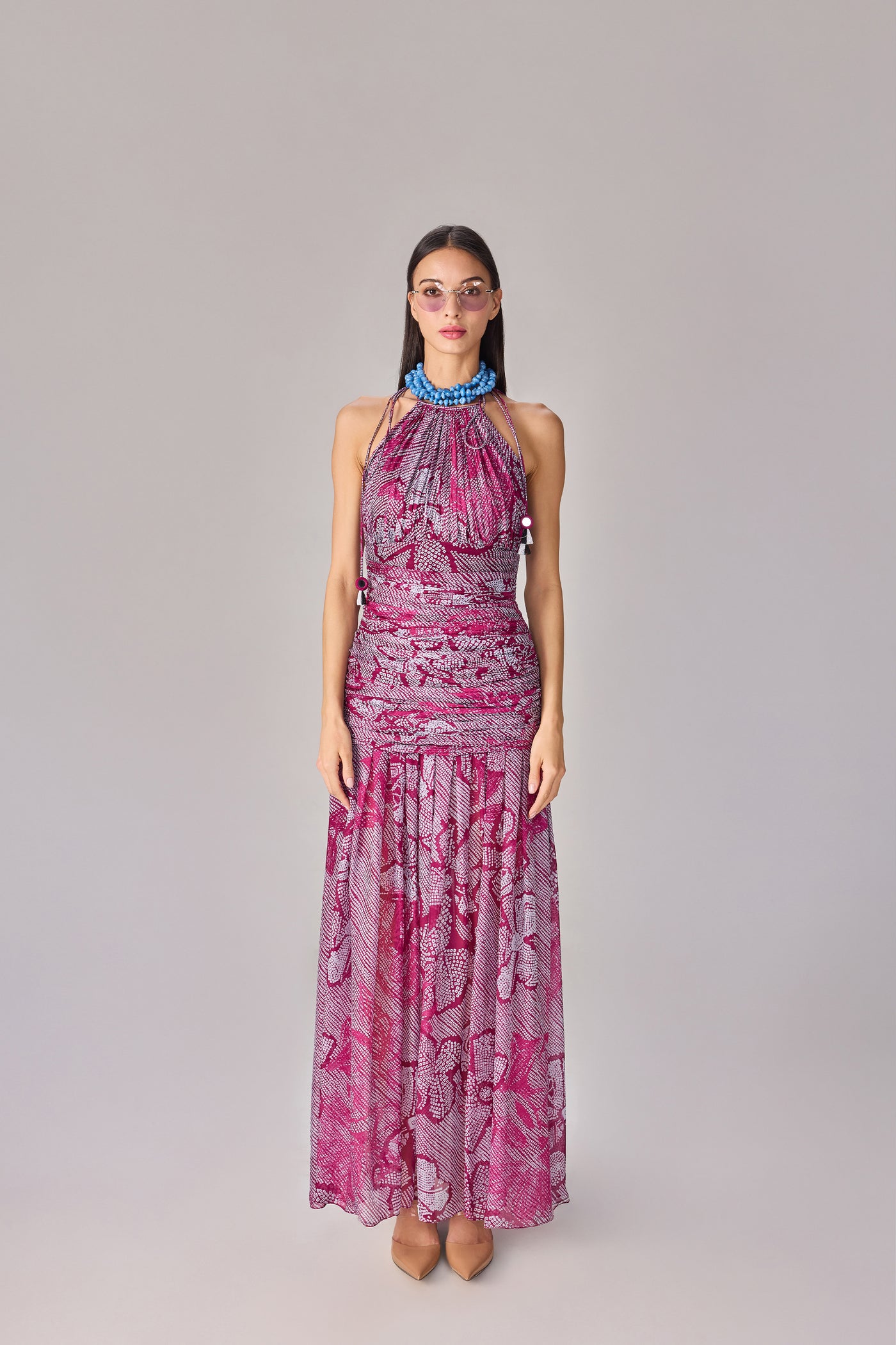 Saaksha & Kinni Sapphire Dress indian designer wear online shopping melange singapore