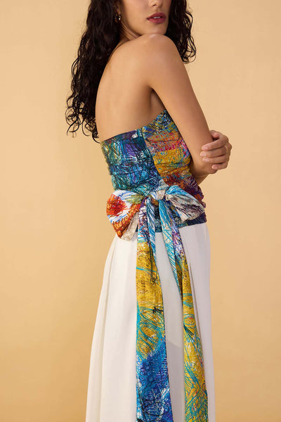 Saaksha & Kinni Saylor Palazzo White indian designer wear online shopping melange singapore