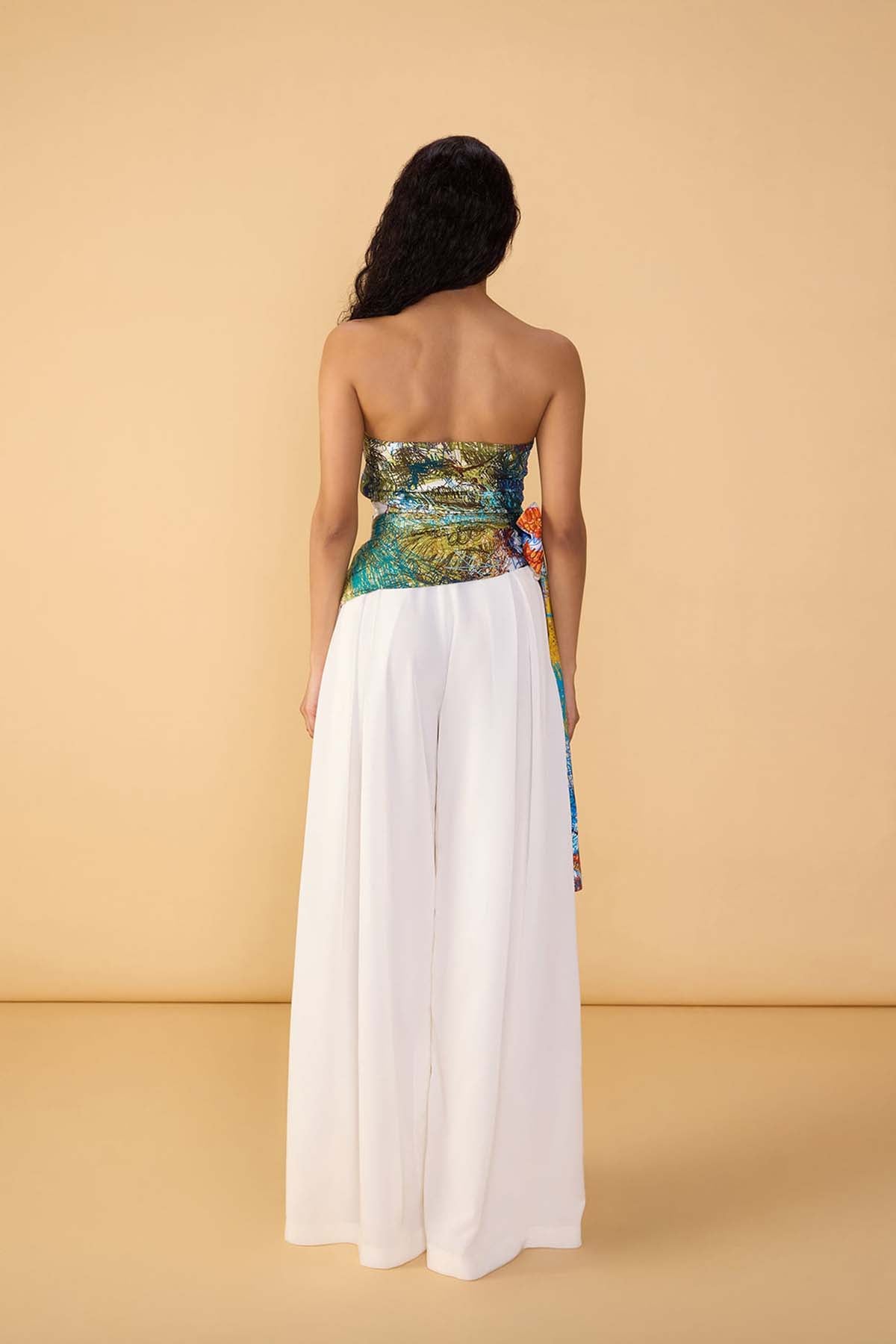 Saaksha & Kinni Saylor Palazzo White indian designer wear online shopping melange singapore