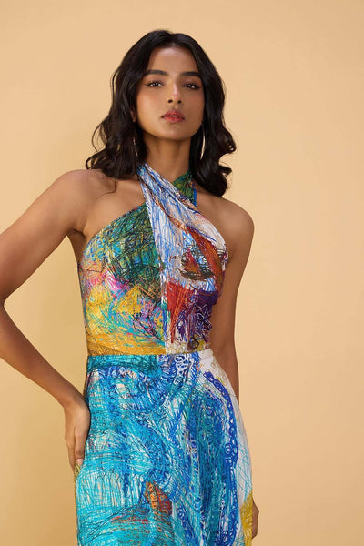 Saaksha & Kinni Shailee Dress indian designer wear online shopping melange singapore 
