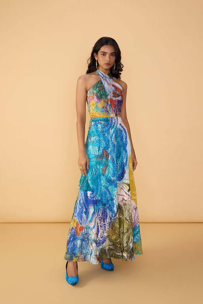 Saaksha & Kinni Shailee Dress indian designer wear online shopping melange singapore 