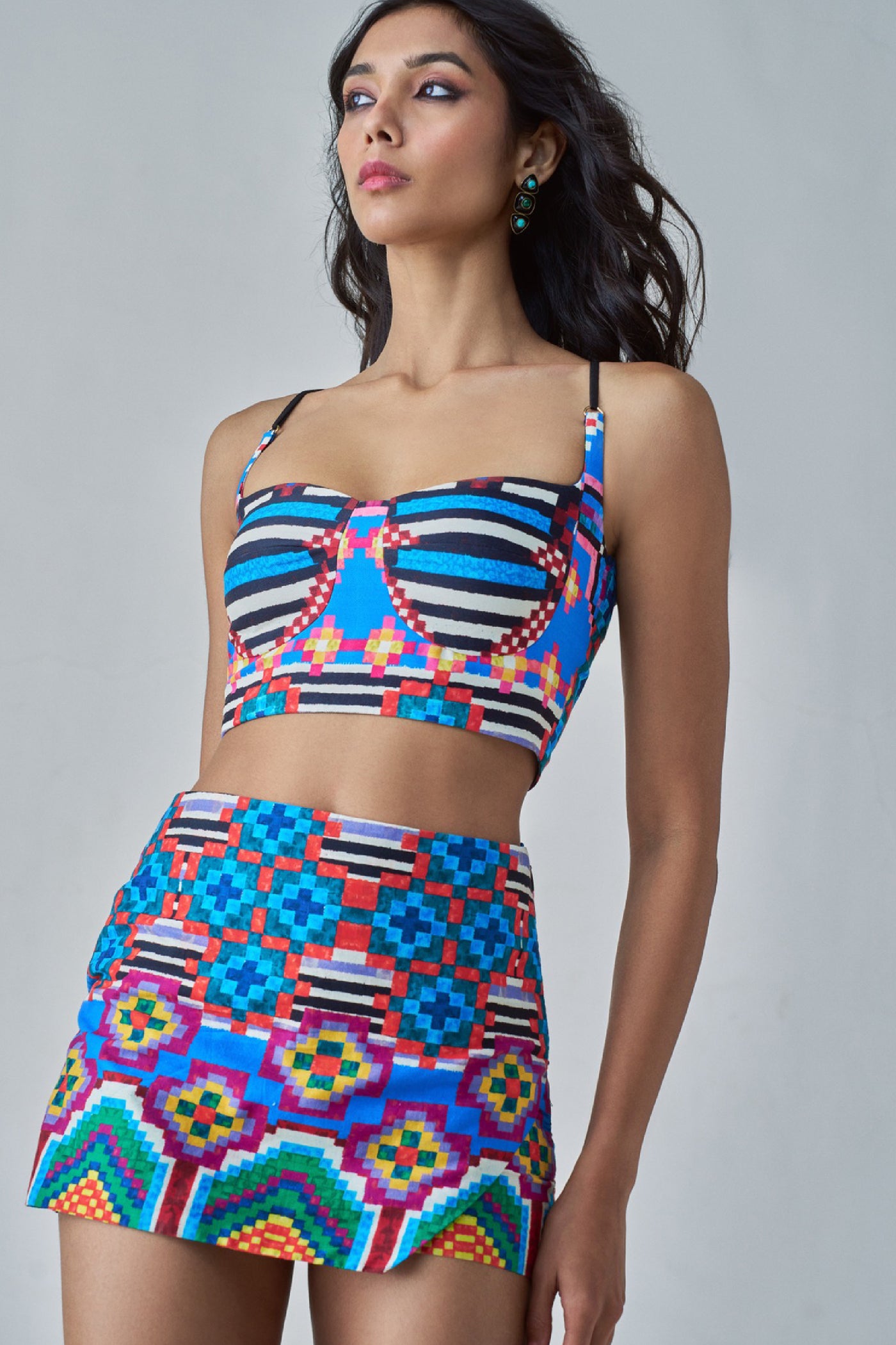 Saaksha & Kinni Sia Blouse indian designer wear online shopping melange singapore