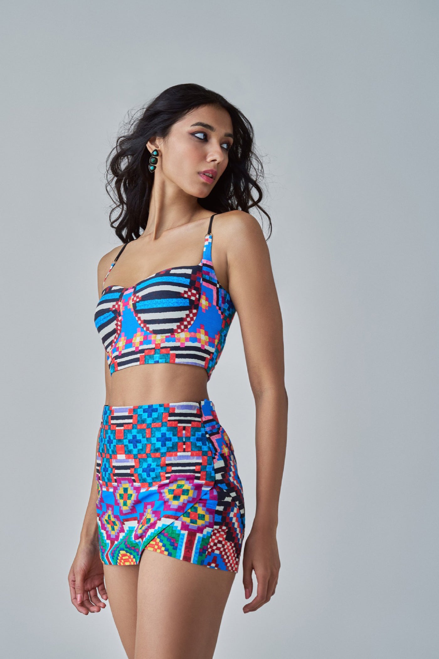 Saaksha & Kinni Sia Blouse indian designer wear online shopping melange singapore