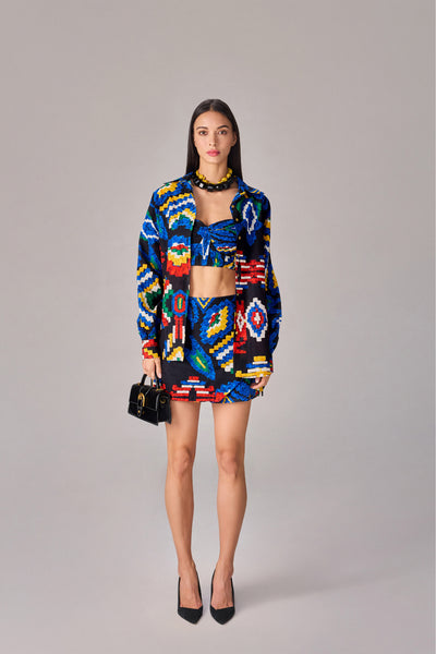 Saaksha & Kinni Sia Bustier indian designer wear online shopping melange singapore
