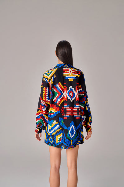 Saaksha & Kinni Sia Shirt indian designer wear online shopping melange singapore
