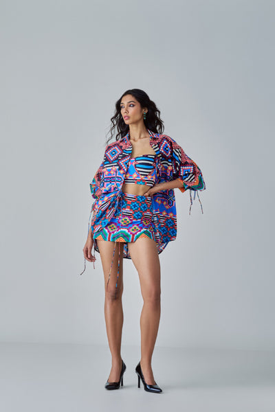 Saaksha & Kinni Sia Shirt indian designer wear online shopping melange singapore