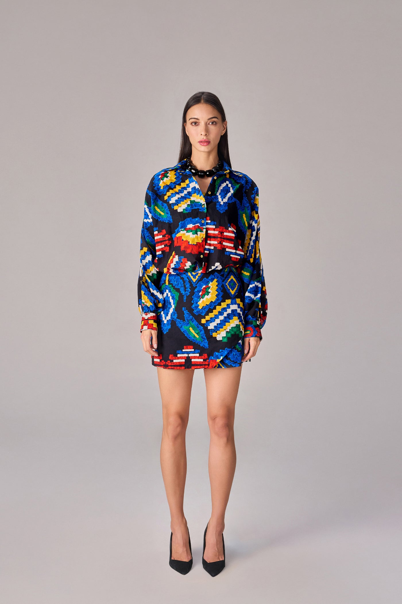 Saaksha & Kinni Sia Shirt indian designer wear online shopping melange singapore
