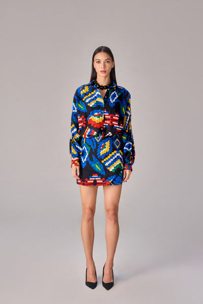 Saaksha & Kinni Sia Shirt indian designer wear online shopping melange singapore
