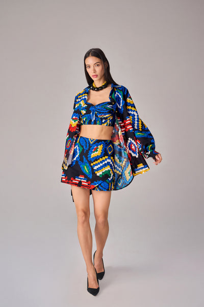 Saaksha & Kinni Sia Shirt indian designer wear online shopping melange singapore
