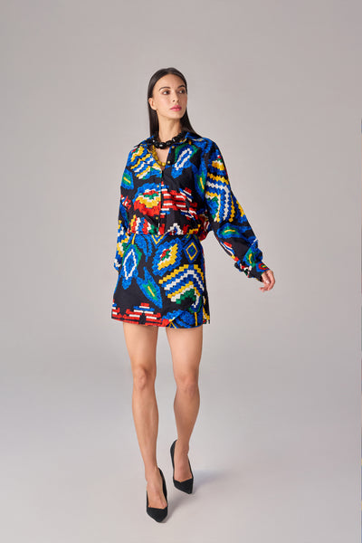 Saaksha & Kinni Sia Skort indian designer wear online shopping melange singapore
