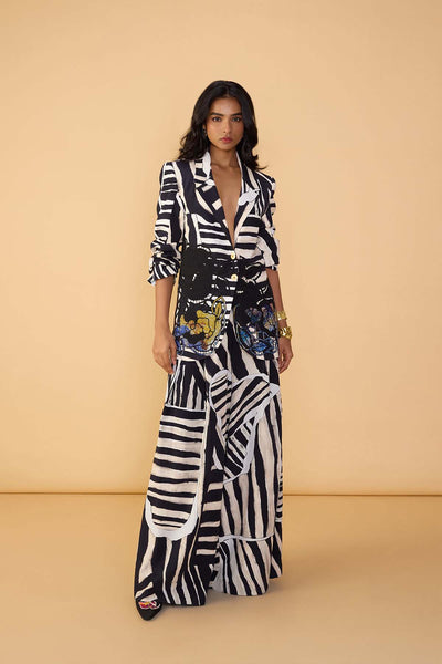 Saaksha & Kinni Skylar Blazer indian designer wear online shopping melange singapore 