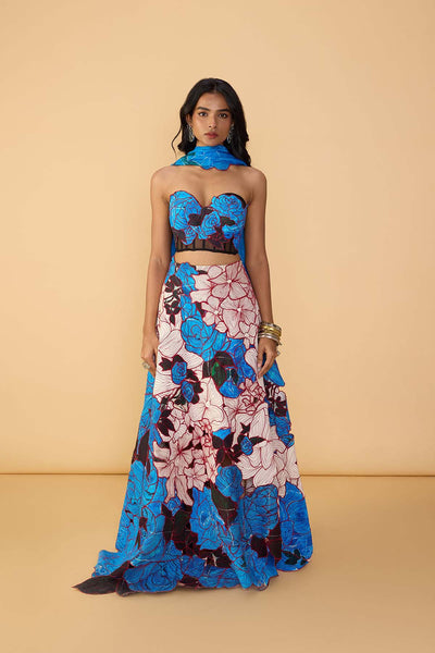 Saaksha & Kinni Starla Corset Blouse indian designer wear online shopping melange singapore 
