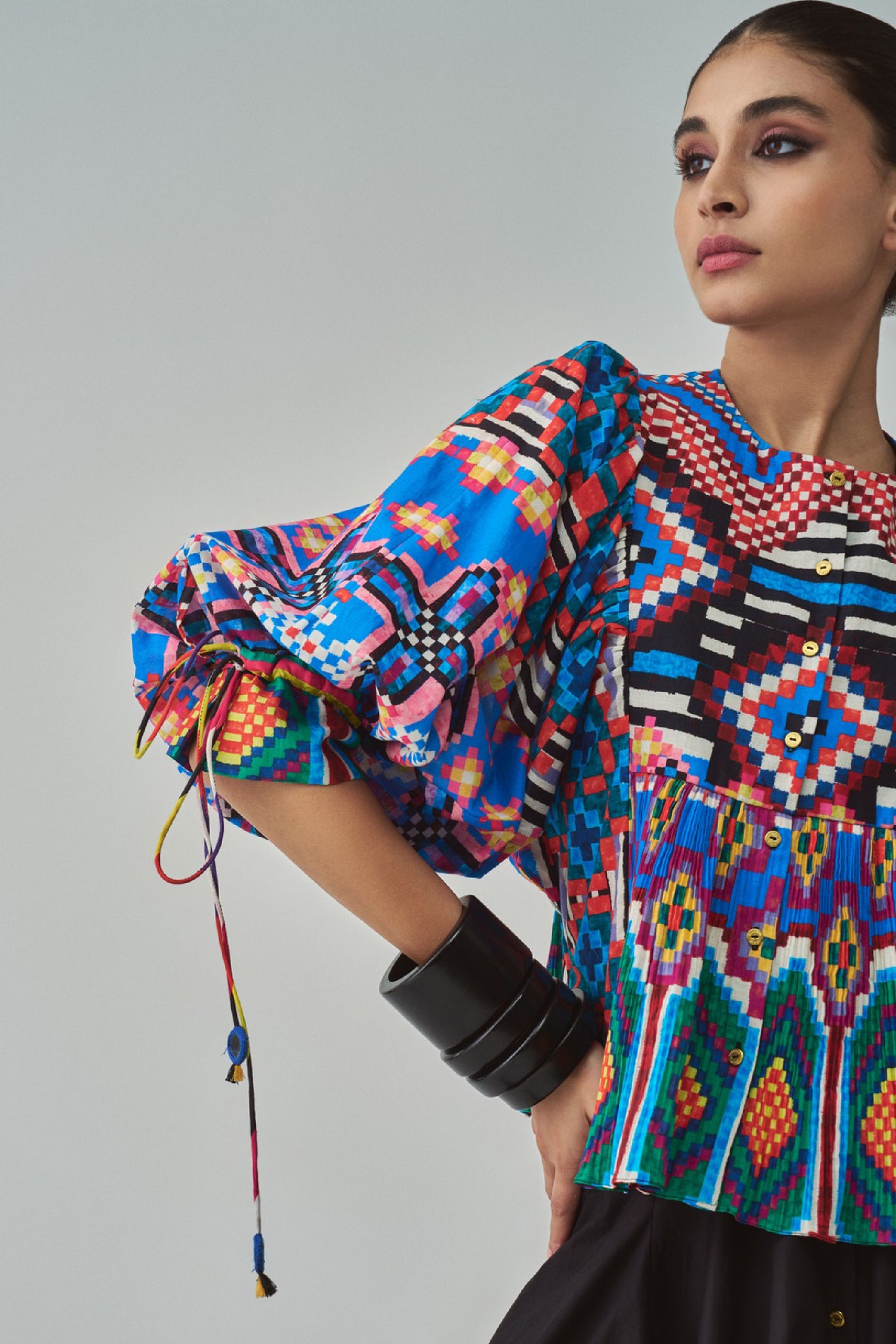 Saaksha & Kinni Tanya Blouse indian designer wear online shopping melange singapore