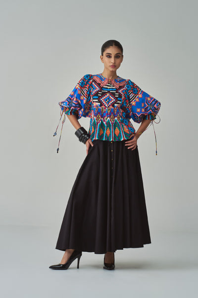 Saaksha & Kinni Tanya Blouse indian designer wear online shopping melange singapore