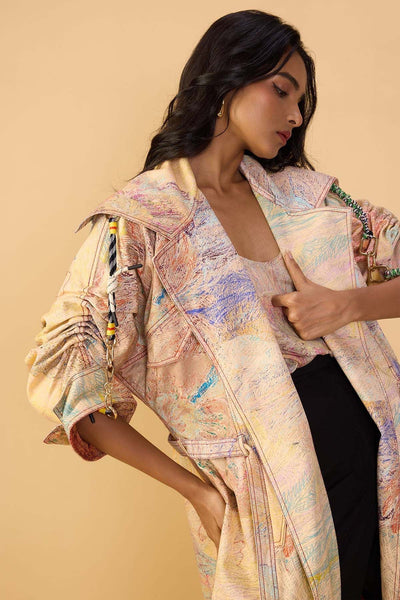 Saaksha & Kinni Willow Trench indian designer wear online shopping melange singapore