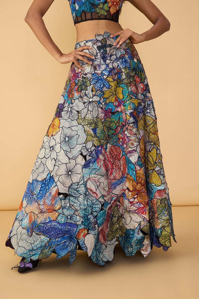 Saaksha & Kinni Zoya Lehenga Skirt indian designer wear online shopping melange singapore 