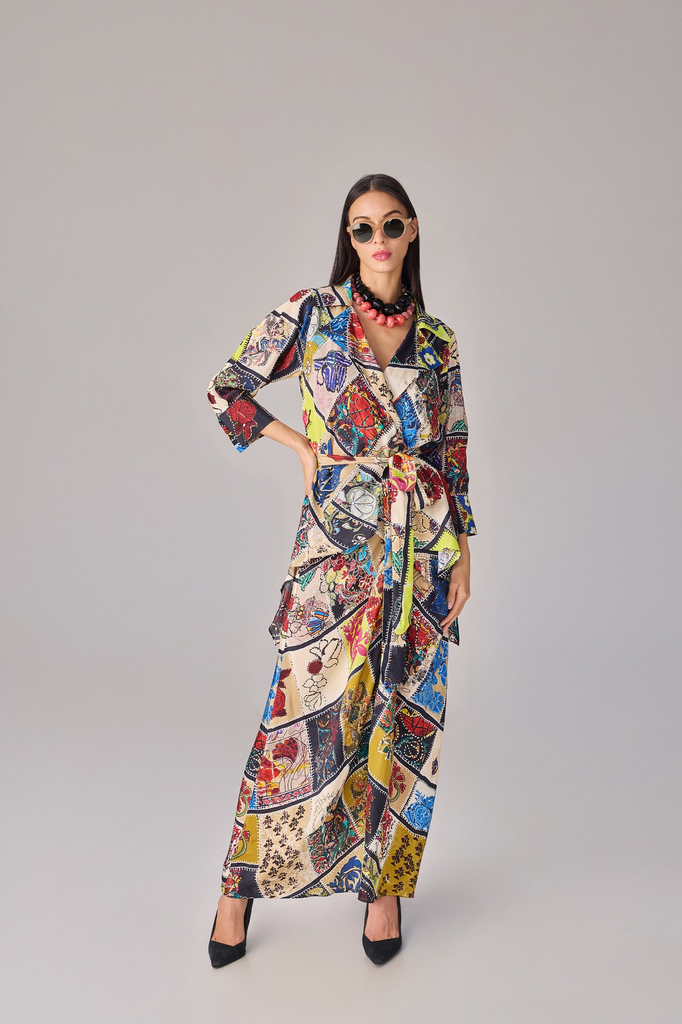 Saaksha & Kinni Zuri Skirt Multi indian designer wear online shopping melange singapore
