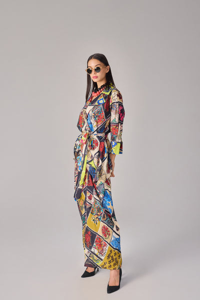 Saaksha & Kinni Zuri Skirt Multi indian designer wear online shopping melange singapore
