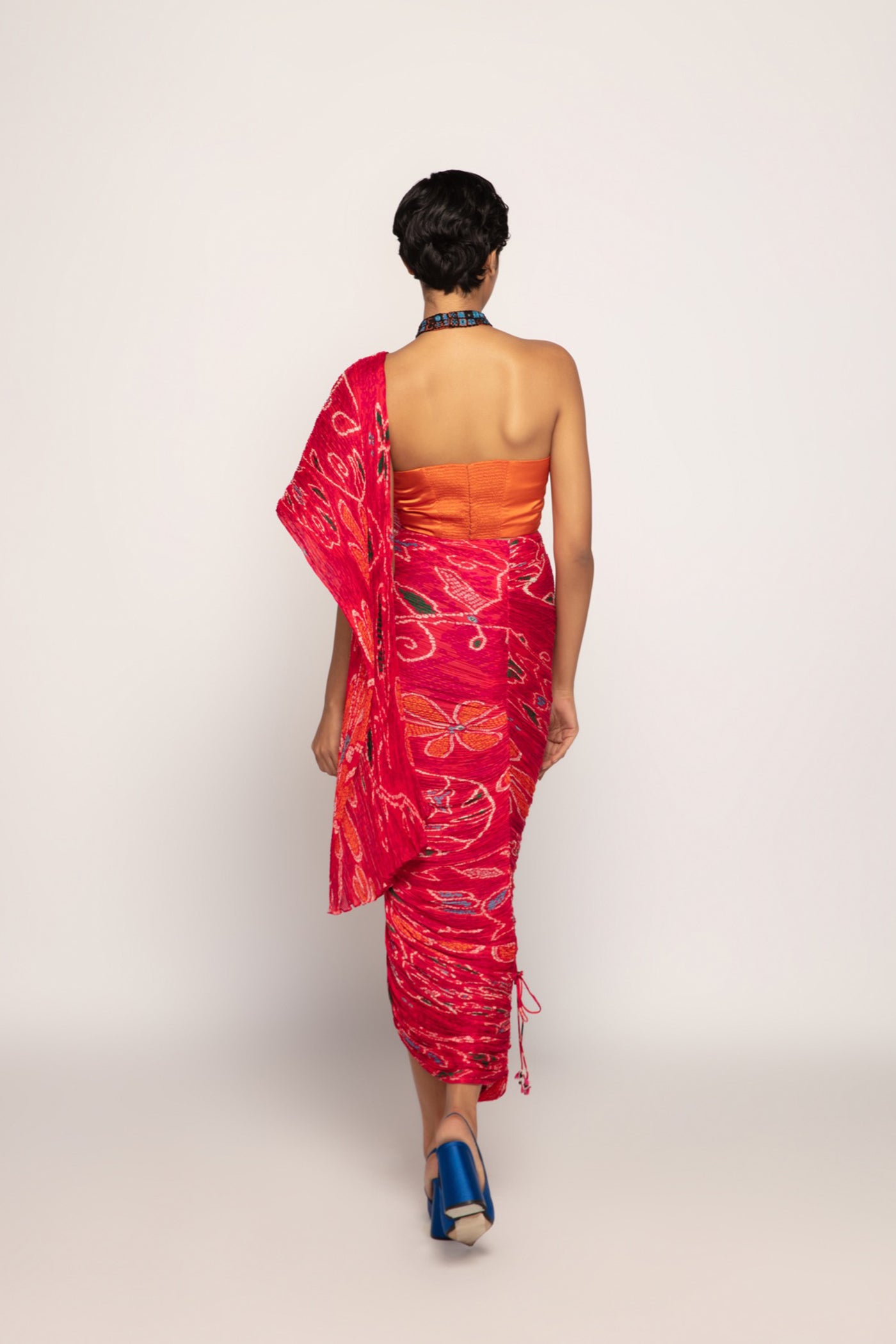 Saaksha & Kinni  Halter Style Blouse With Hand Embroidered indian designer wear online shopping melange singapore